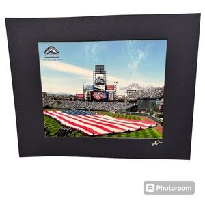 Colorado Rockies Opening Day 2008 Matted 8x 10 Photo Baseball Souvenir